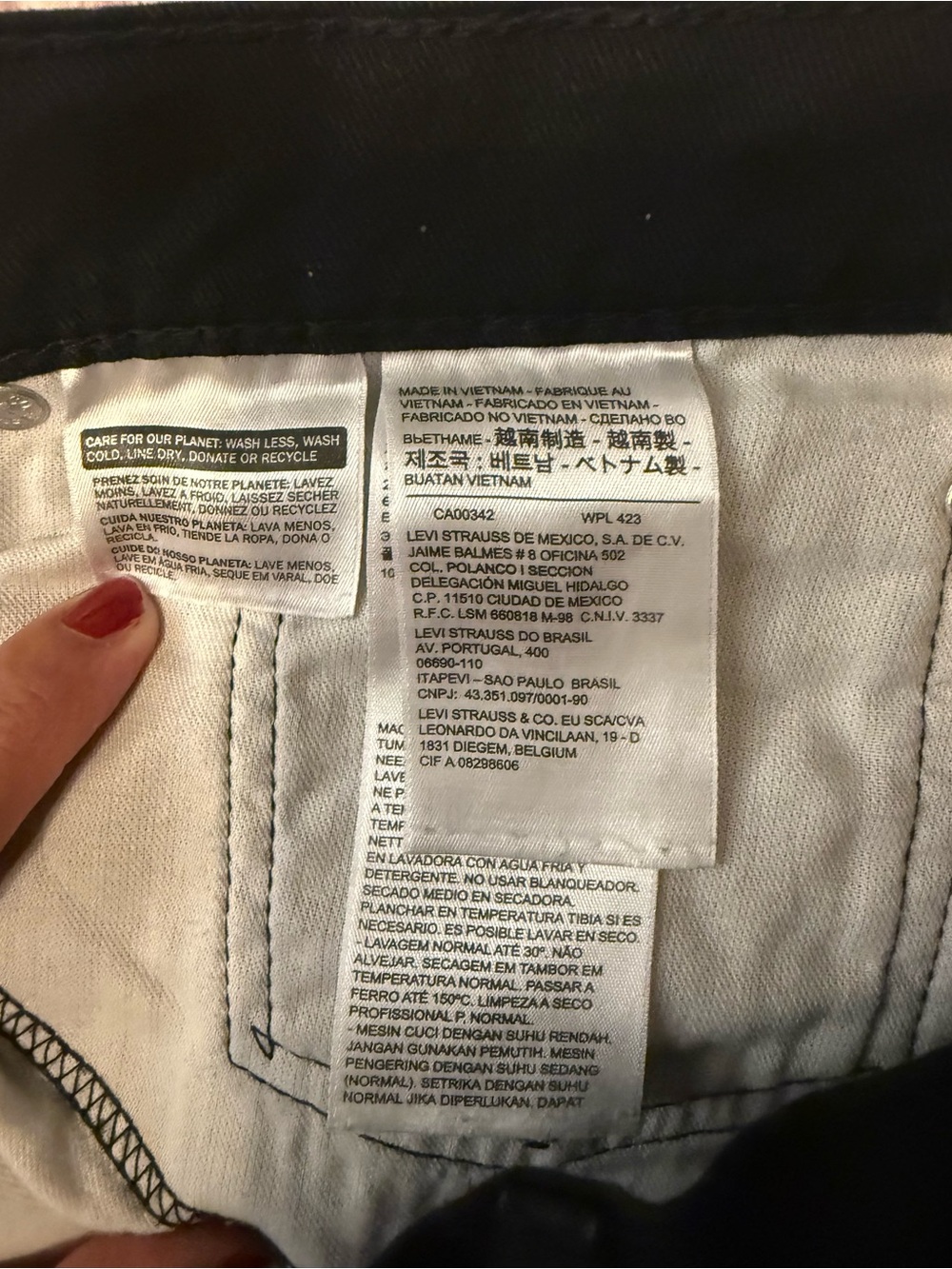 Levi's Black Straight-Leg Jeans - Picture 5 of 8